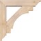 Ekena Millwork Merced Traditional Smooth Bracket w/ Offset Brace, Douglas Fir, 5 1/2"W x 24"D x 24"H BKT0604X24X24MRC01SDF - alternate 2